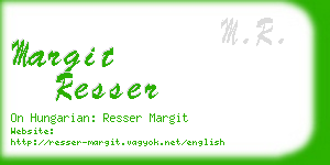 margit resser business card